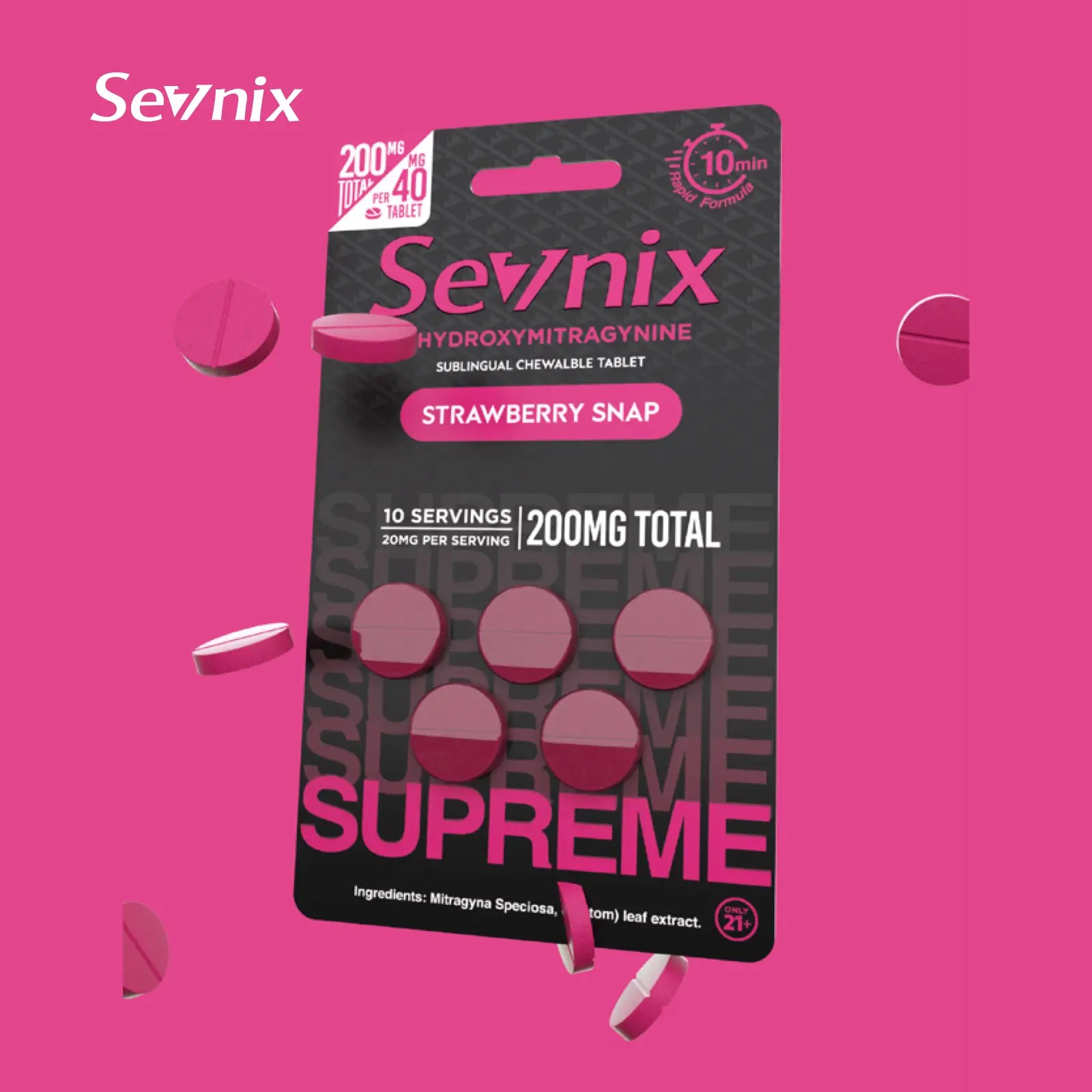 Sevnix 200mg Strawberry Snap
