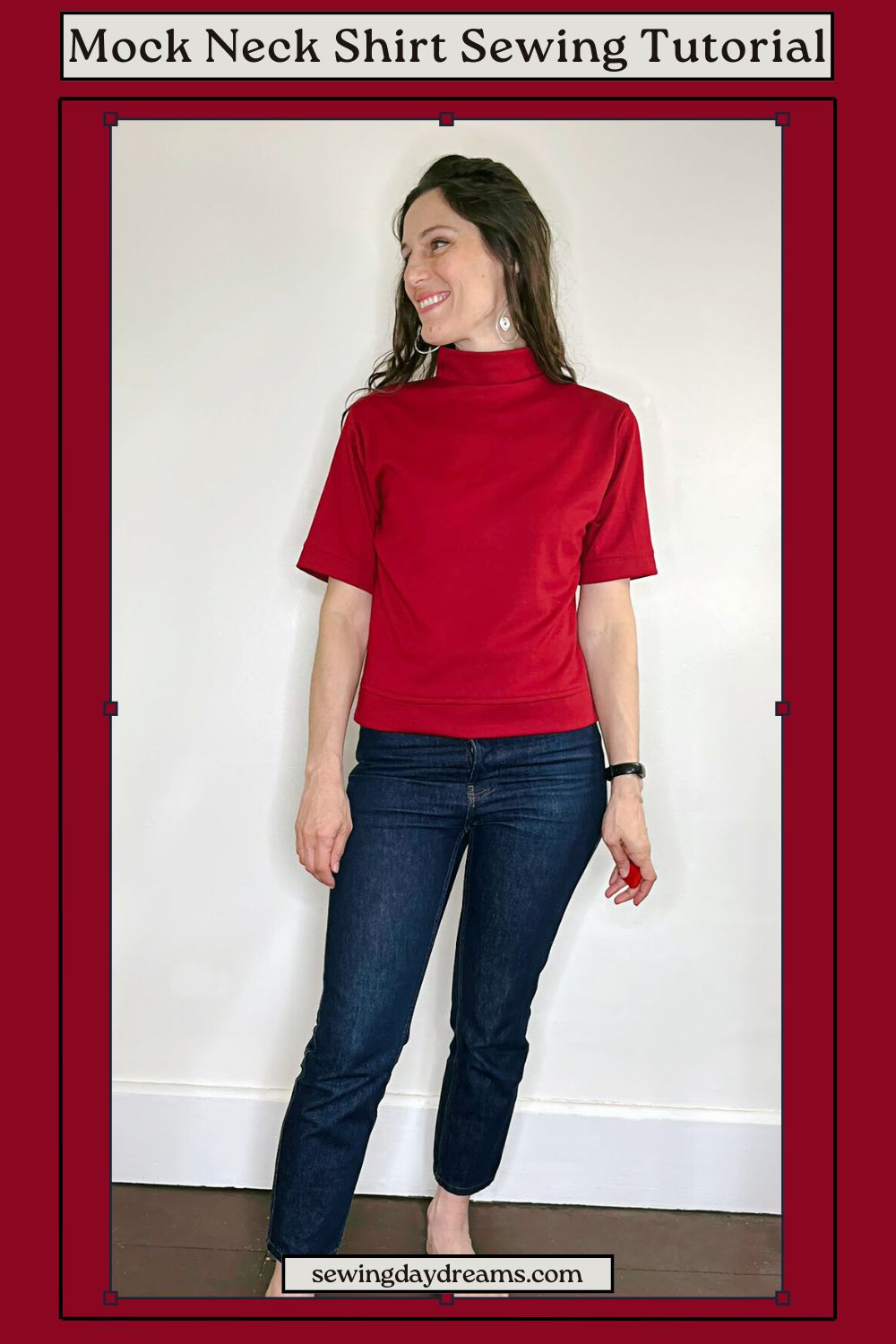 Mock Neck Shirt Sewing Tutorial | Sewing Daydreams