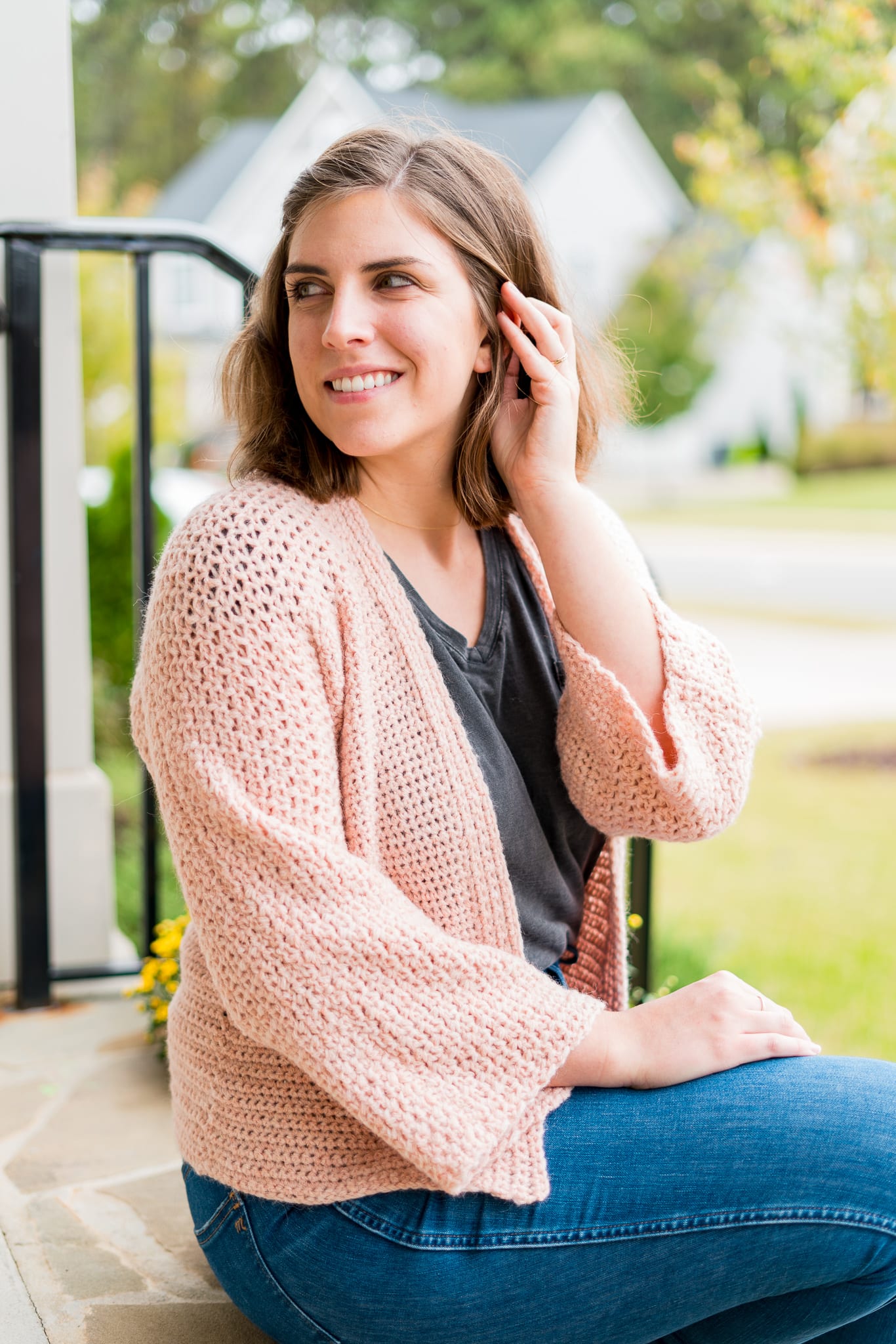The crochet pattern is available in 3 different sizes: Easy Crochet Cardigan Free Pattern The Cozy Cardigan
