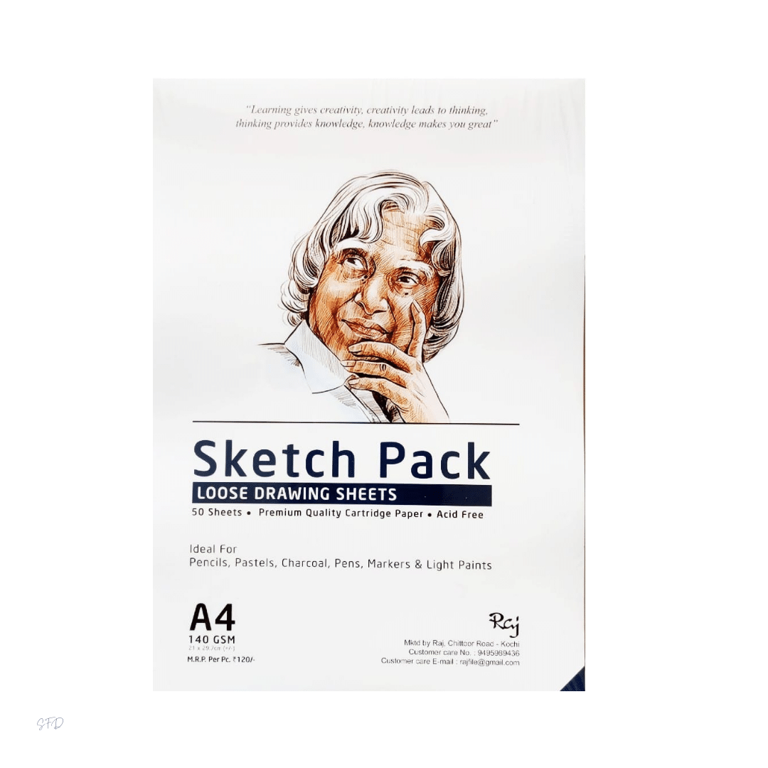 Combo-1 Staedtler Luna Watercolor Pencils-24Shades Raj A4 Sketch