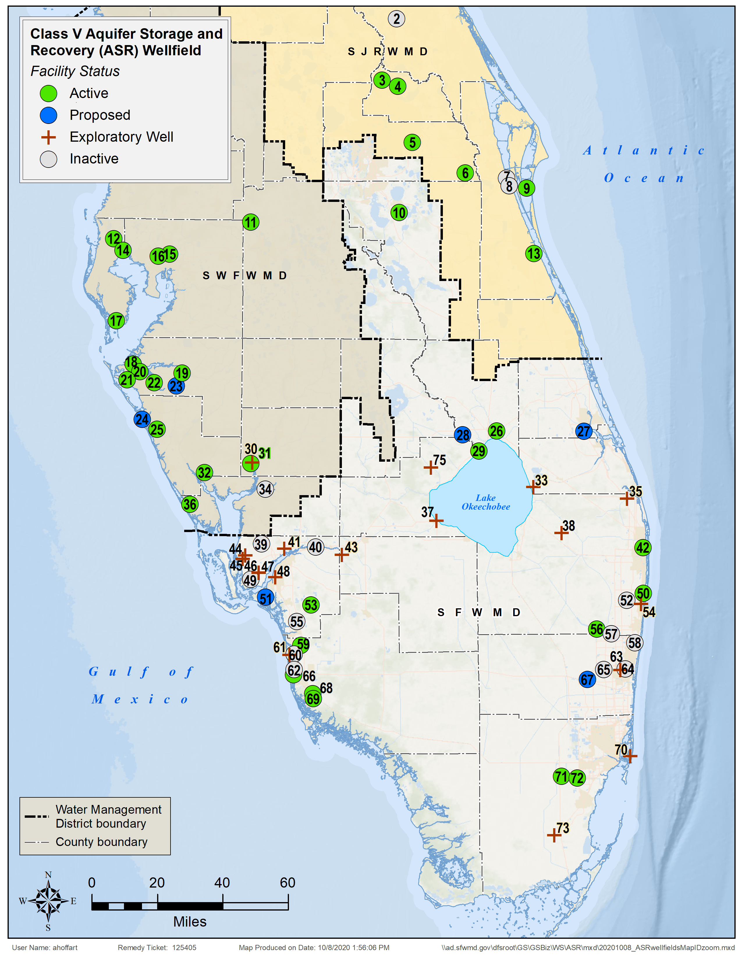 The floridan aquifer system (fas) is a sequence of tertiary carbonate rocks that generally thickens seaward from. Aquifer Storage And Recovery South Florida Water Management District