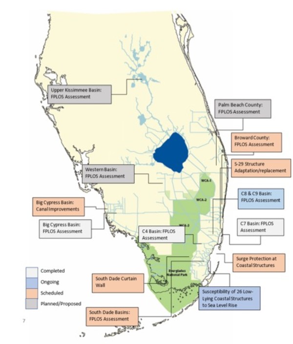 Flood Protection Level Of Service South Florida Water Management District Fplos Phase Map Image 3 
