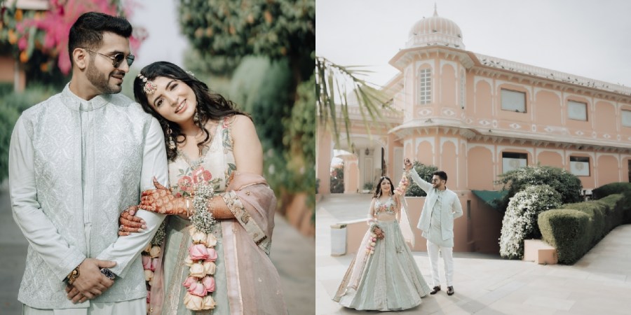 A Jaipur Wedding With Pretty Views & Pastel Magic!