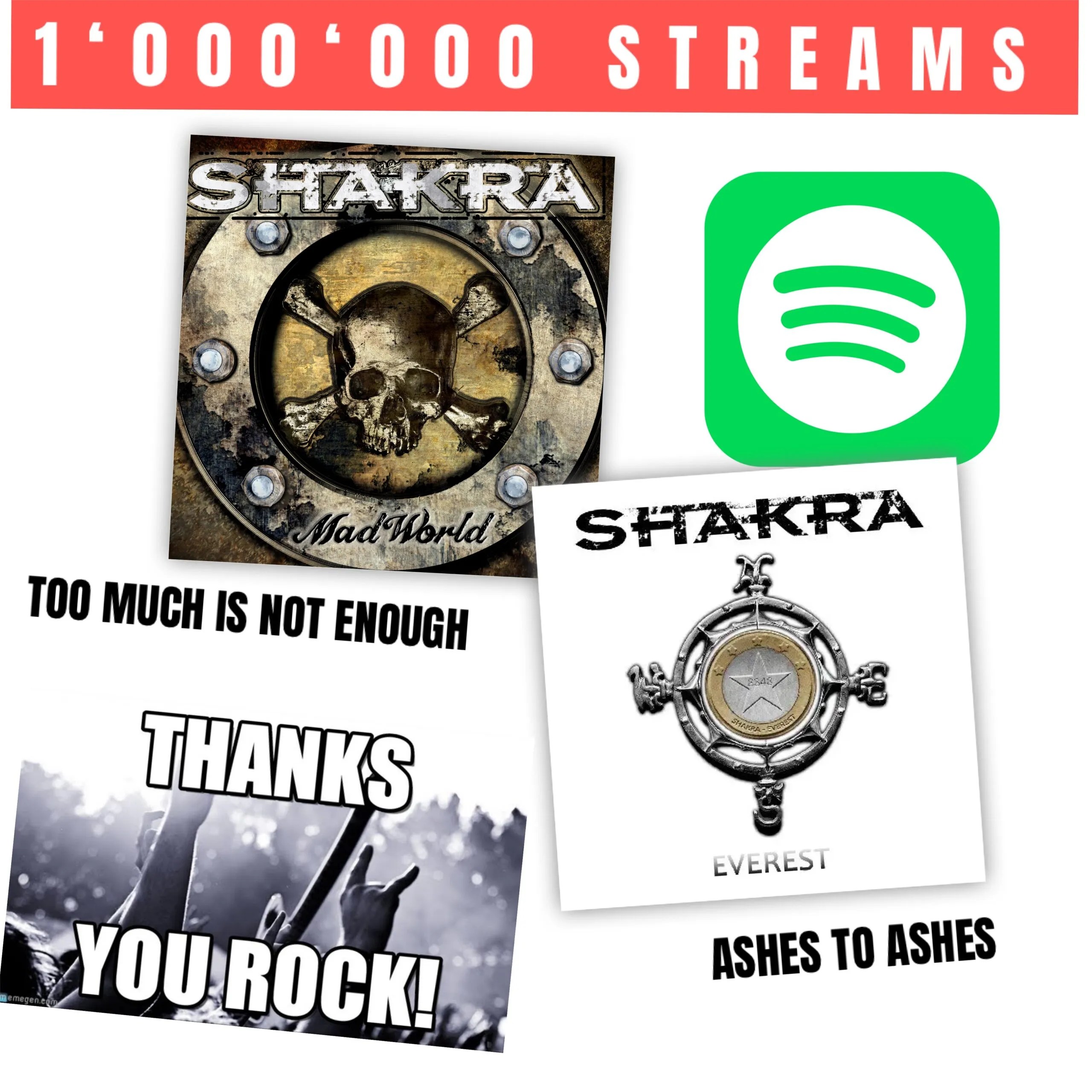1‘000‘000 Streams auf Spotify