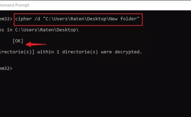 How To Encrypt And Decrypt File And Folder Using Command Prompt