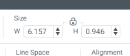 Sizing dialog box