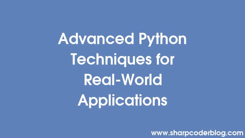 Advanced Python Techniques For Real World Applications Python Programming The Complete Guide - Elegant Ultra HD Minimal Images | Free Download