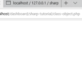 Class Object In Php Sharp Tutorial