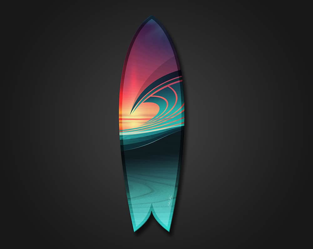 metal wave wall art, beach prints on wood