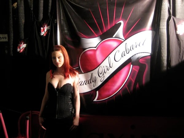 Dani from Maxine's Hideway at the Taboo Naughty But Nice Sex Show 2009.