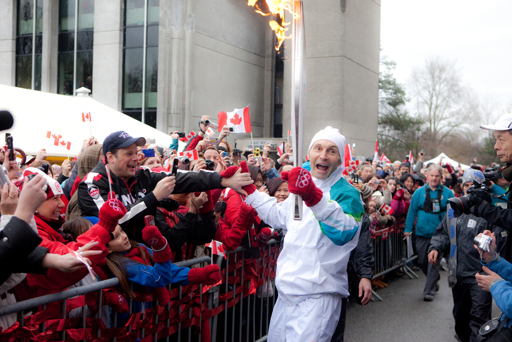 Vancouver Winter Olympics relay. Kris Krug photo/flickr.