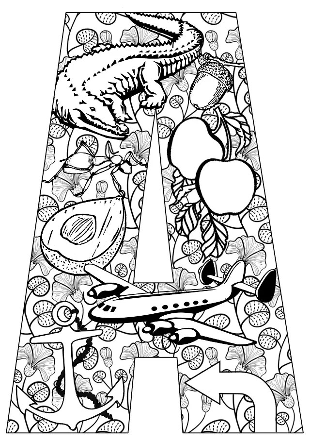 Printable letters: abc coloring pages make learning the alphabet fun