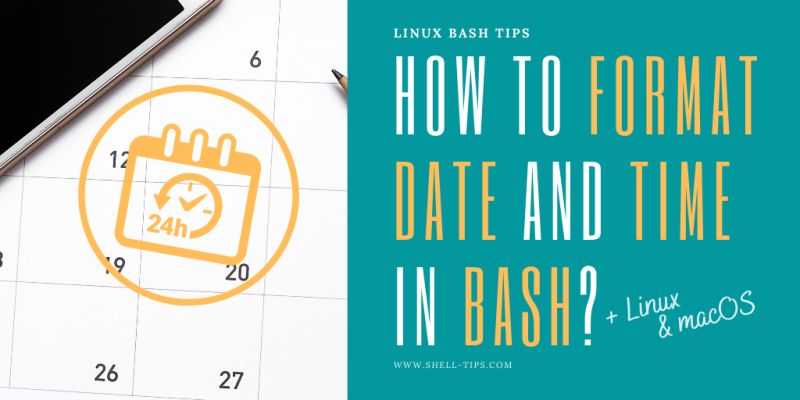 How To Format Date And Time In Linux Macos And Bash - Ocean Texture Collection - Retina Quality
