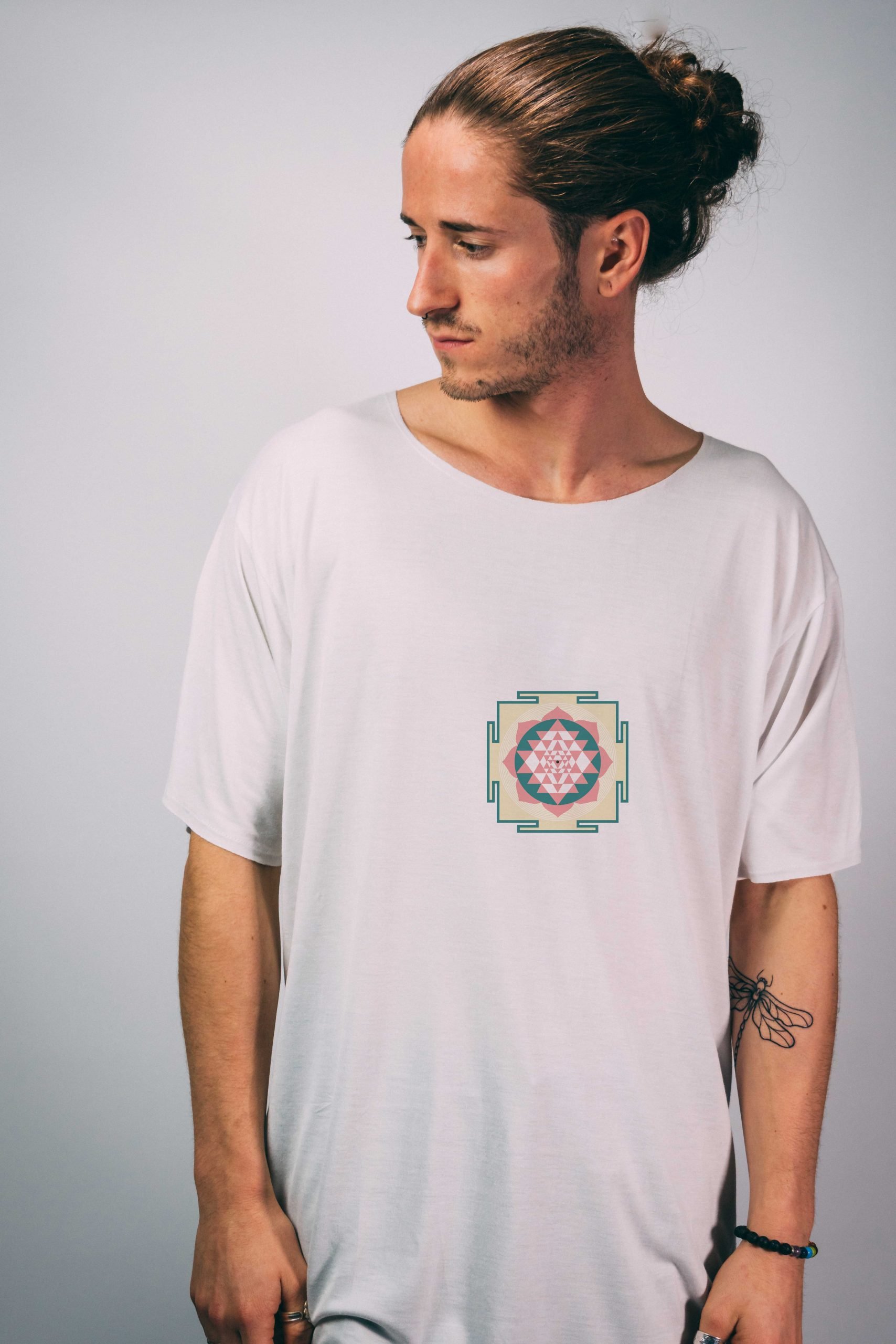 Alternative view of Sri Yantra | Organic Bamboo T-shirt