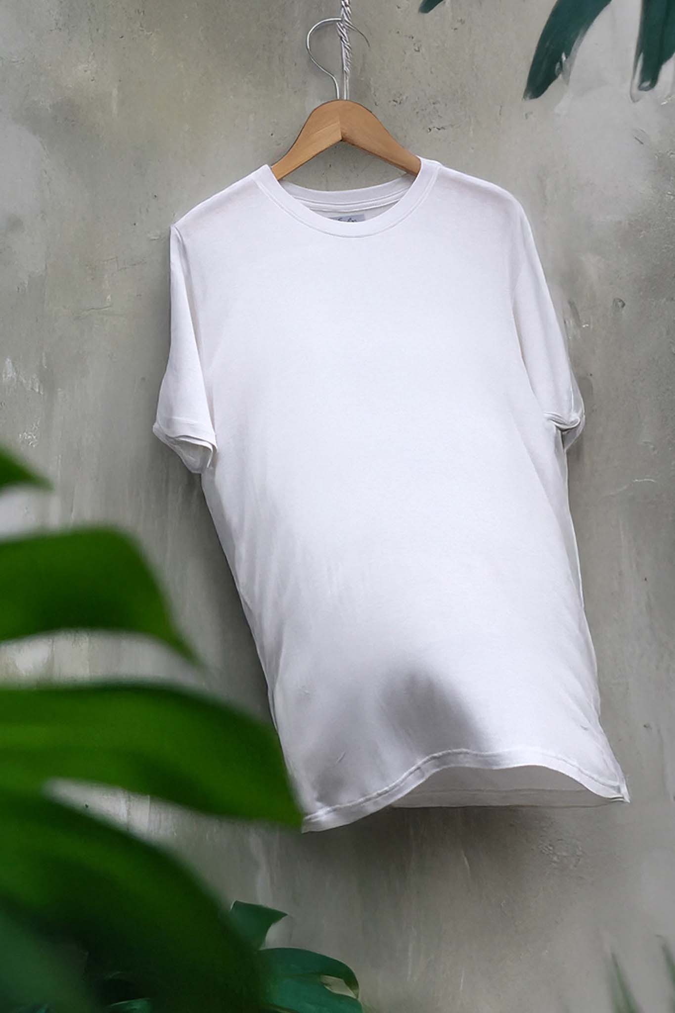 Organic Bamboo Crewneck Tshirt Shelljon Soft Eco friendly Ethical Tees