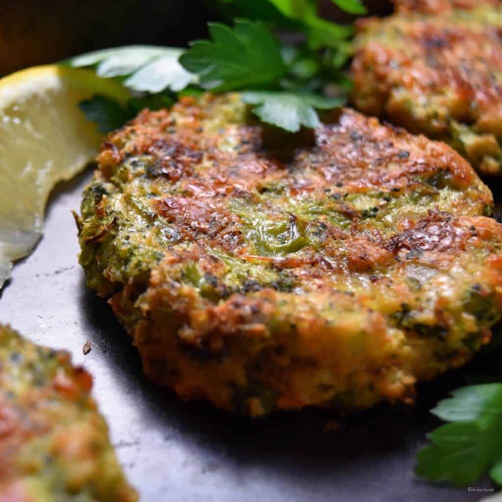 Adapted from the smitten kitchen cookbook by deb perelman (alfred a. Cheesy Baked Broccoli Fritters She Loves Biscotti