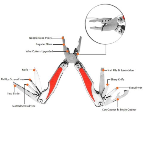 EDC Anti-slippery Foldable Handle Multi Functional Plier (5)