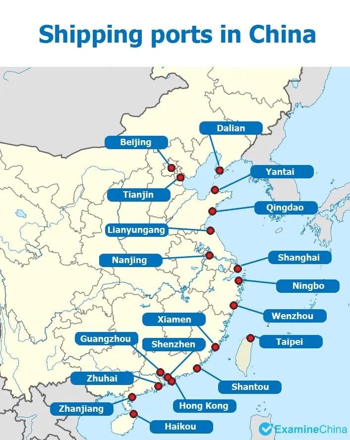 TOP 9 Ports In China The Biggest Ports In China Information Porty Mapa ENG F6vb3q 
