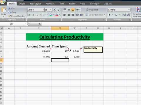 Productivity growth online, article, story, explanation, suggestion, youtube. Productivity and Efficiency Calculations - The Difference