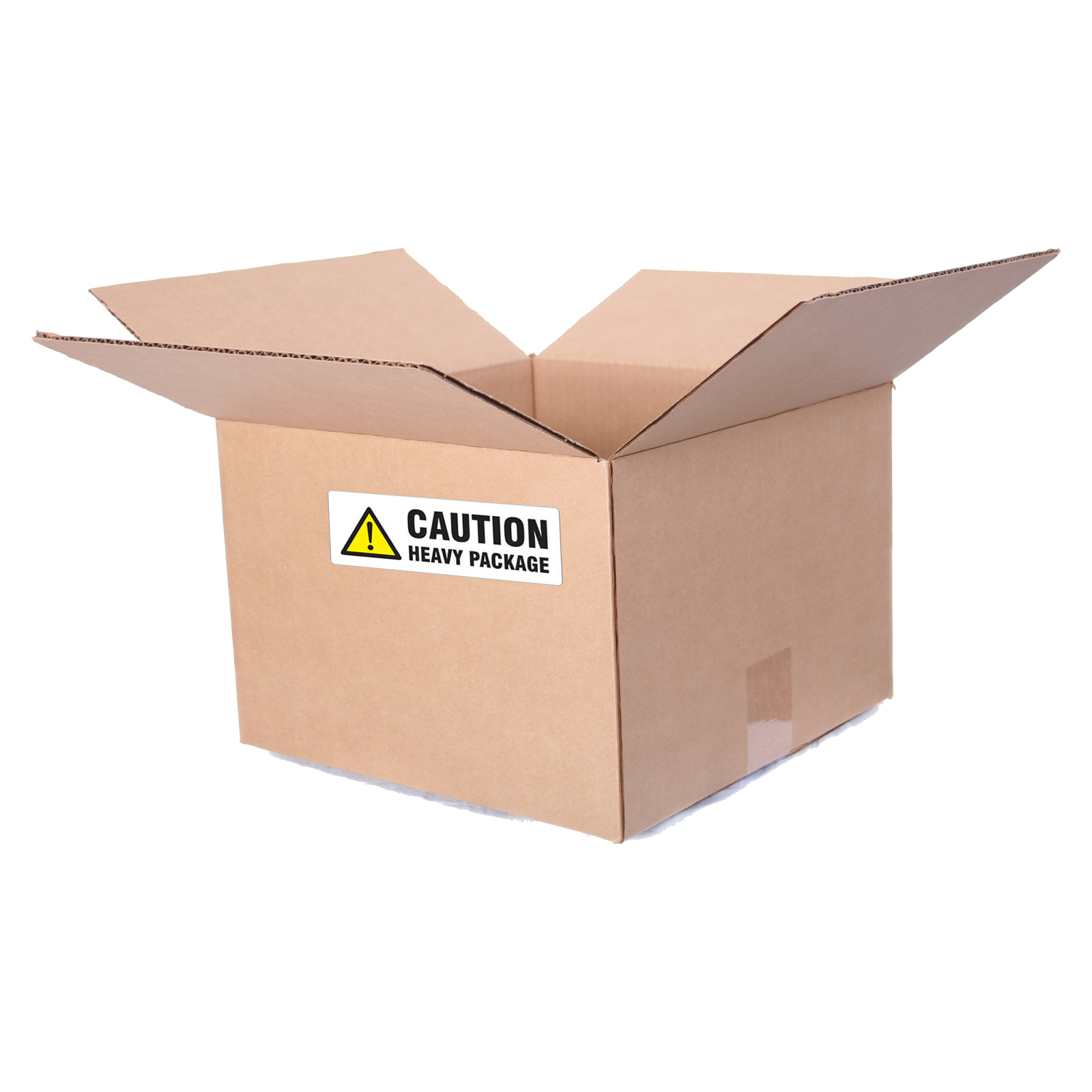 Parcel Labels Caution Heavy Package - Classic Mountain Background - High Resolution