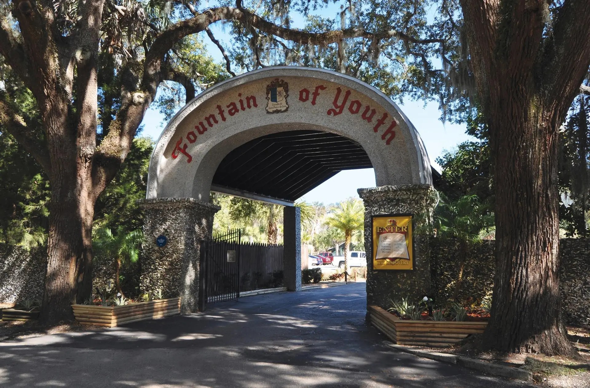 Entrance to Fountain of Youth St Augustine