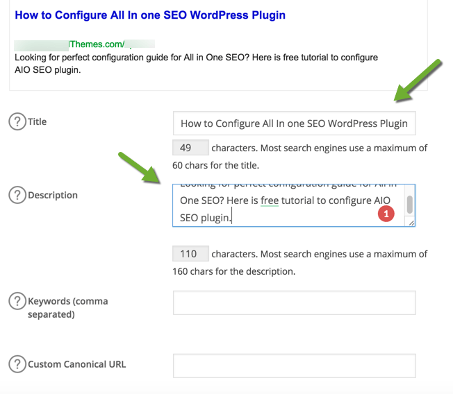 All in one seo for wordpress (aioseo) · 2. Optimum Settings For All In One Seo Plugin With Screenshots