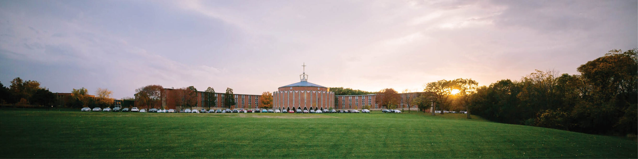 Inspiring panoramic photo of Sacred Heart Seminary and School of Theology campus