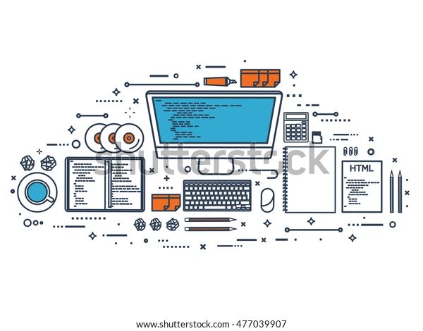 Programmingcoding Flat Computing Background Code Hardwaresoftware Stock - Premium High Resolution Nature Photos | Free Download