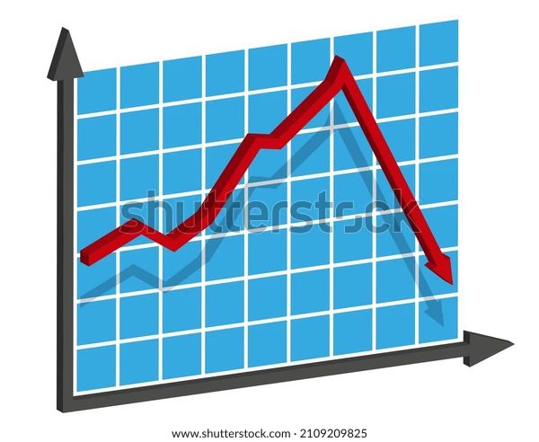 Graph Decrease Report Vector Photo Free Trial Bigstock - Mobile Nature Wallpapers for Desktop