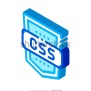 Coding Language Css System Vector Isometric Stock Vector (Royalty Free ...