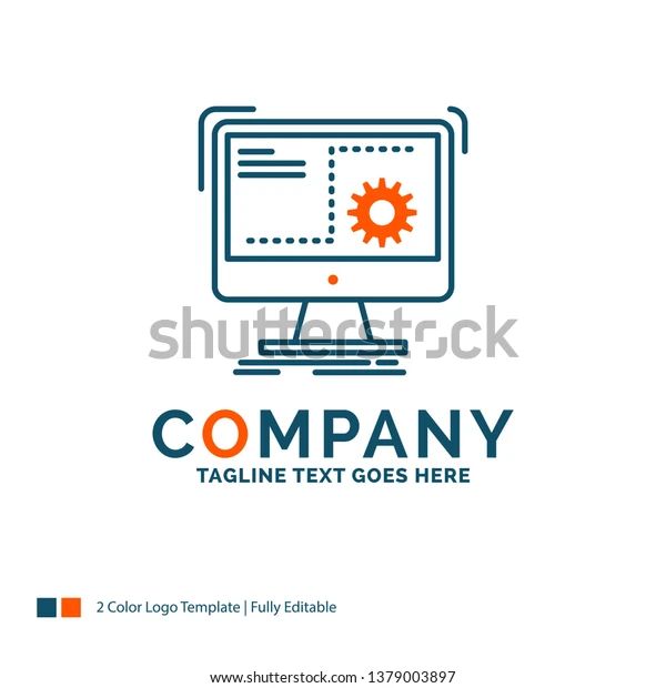 Command Computer Function Process Progress Logo Stock Vector Royalty - High Quality Gradient Background - Retina