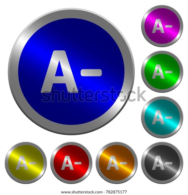 Decrease Font Size Icons On Round Stock Vector Royalty Free 515905498 - Premium Minimal Image Gallery - Full HD