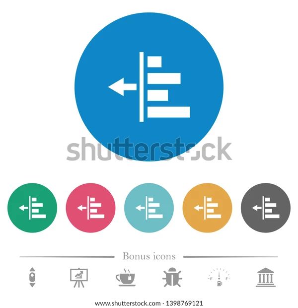 Decrease Left Indentation Content White Flat Stock Vector Royalty Free - Nature Picture Collection - Full HD Quality