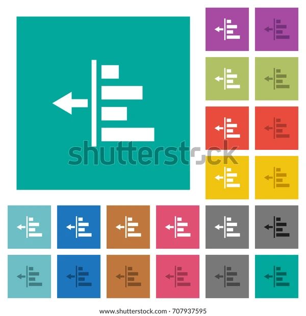 Decrease Left Indentation Content Dark Push Stock Vector Royalty Free - Premium Minimal Image Gallery - Desktop