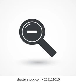 Decrease Magnifiers Icons Minus Zoom Out Stock Vector Royalty Free - Space Wallpaper Collection - Mobile Quality