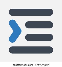 Decrease Paragraph Indent Icon Vector Illustration Text Editor Text - Dark Pattern Collection - Desktop Quality