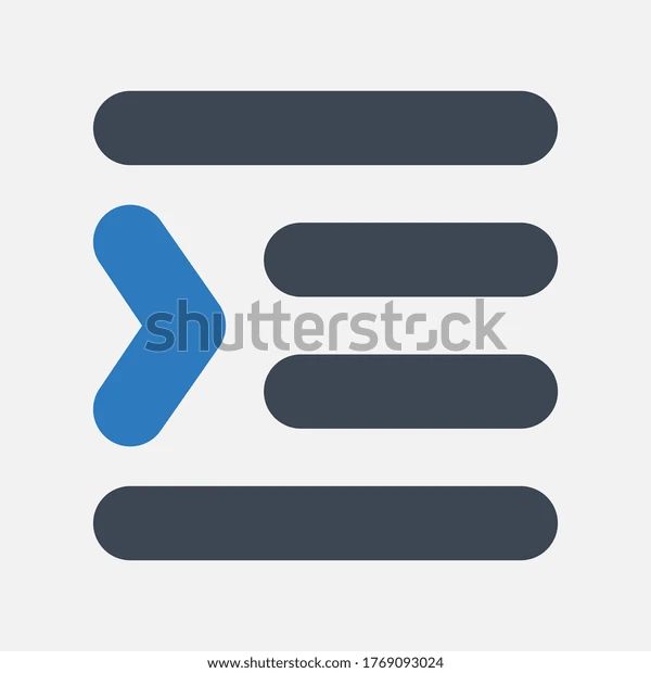 Decrease Paragraph Icon Vector Illustration Indent Stock Vector - Elegant Abstract Image - Retina