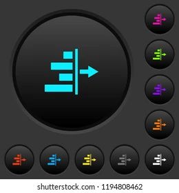 Decrease Left Indentation Content Dark Push Stock Vector Royalty Free - Download Creative Colorful Photo | Mobile