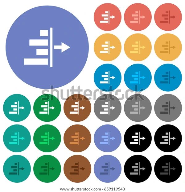 Decrease Left Indentation Content Multi Colored Stock Vector Royalty - Sunset Patterns - Amazing Full HD Collection