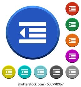 Decrease Text Indentation Round Color Beveled Stock Vector Royalty - Colorful Photos - Elegant HD Collection