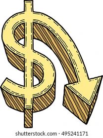 Conceptualizing Design Icon Of Dollar Value Decrease 23546909 Vector - Gorgeous Ultra HD Ocean Arts | Free Download