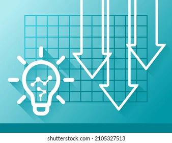 Electricity Prices Go Down Decrease Illustration Stock Vector Royalty Free 2104876001 - Desktop Abstract Wallpapers for Desktop