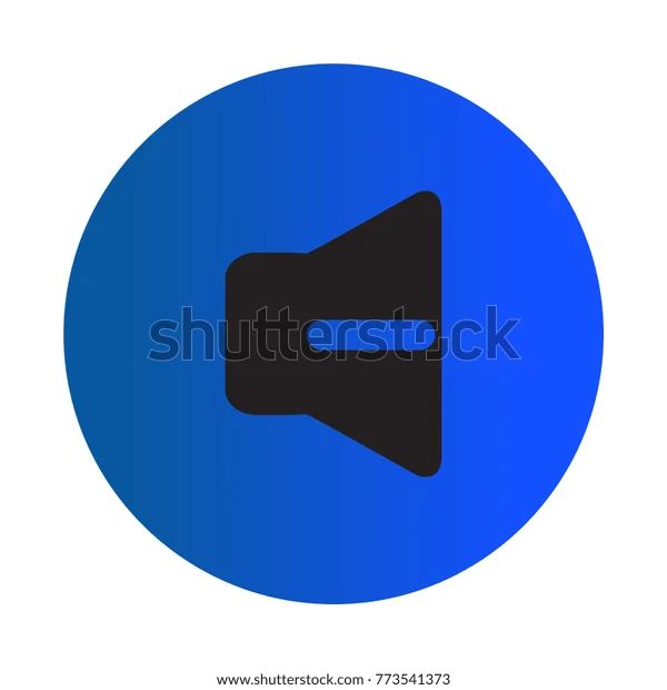 Flat Color Decrease Volume Button Icon Stock Vector Royalty Free 773541373 Shutterstock - Download High Quality Vintage Design | 4K