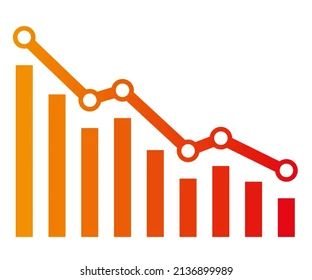Diagram With Recession And Bankruptcy Graph With Decrease Report Stock - Premium Landscape Illustration Gallery - HD