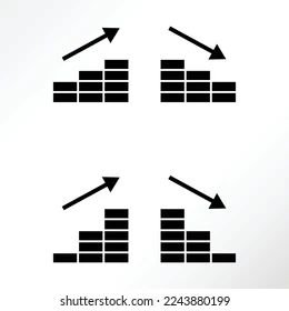 Illustration Increase Decrease Trend Stock Vector Royalty Free 2243880199 Shutterstock - Download Classic Vintage Texture | 4K