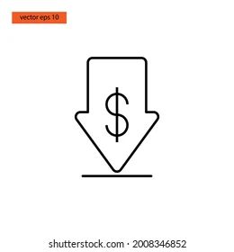 Reduce Costs Dollar Decrease Request Money Stock Vector Royalty Free - Download Perfect Space Photo | Desktop
