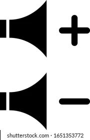 Volume Increase Decrease Symbols Stock Vector Royalty Free 1651353772 - Classic Mountain Design - HD