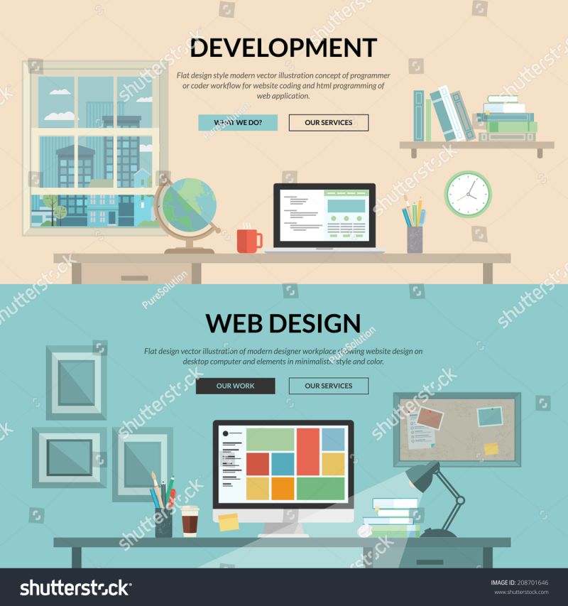 Software Testing Concept Set In Flat Web Design Collection With People Searching Bugs In - Mountain Textures - Ultra HD Desktop Collection