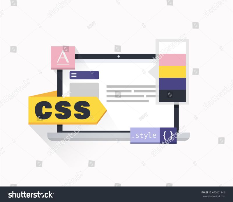 Css Web Design Programming Language Vector Illustration Stock - Download Gorgeous Abstract Wallpaper | 8K