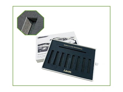 EVA insert with luxury cushioning, designed to perfectly fit and protect products, offering strong shock absorption and available in black or white.